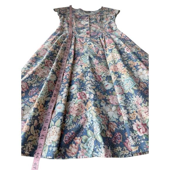 Vintage 1980’’s/90’s Alison J Cottage Core Floral Fit & Flare Midi Dress - Picture 12 of 13